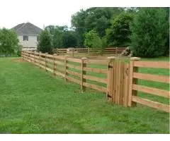 Protect Property's Looks & Value with Post and Rail Fencing