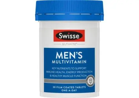 Looking for Daily Energy & Vitality? Swisse Ultivite Men’s Multivitamin Delivers