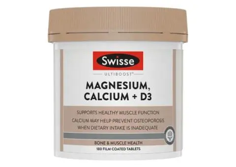 Maintain Strong Bones & Calm Muscles Daily with Swisse