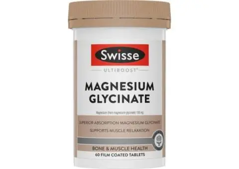 Struggling with Muscle Cramps or Stress? Swisse Ultiboost Magnesium Glycinate