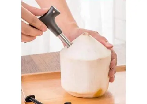 Coconut Opener Tool Coco Water Punch Tap Practical Drill Straw Open Hole Cut Gif - 2/4