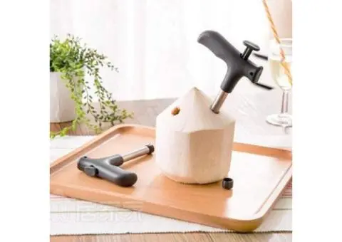 Coconut Opener Tool Coco Water Punch Tap Practical Drill Straw Open Hole Cut Gif - 3/4
