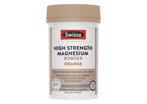 Tired Muscles & Tension? Swisse High Strength Magnesium Orange Helps Fast