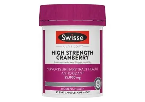 High Strength Cranberry Capsules for Daily Women’s Wellness & UTI Support