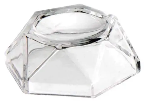 Acrylic Crystal Ball Base Display Stand Transparent Pedestal Quartz Glass Sphere - 1/4