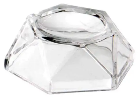 Acrylic Crystal Ball Base Display Stand Transparent Pedestal Quartz Glass Sphere - 3/4