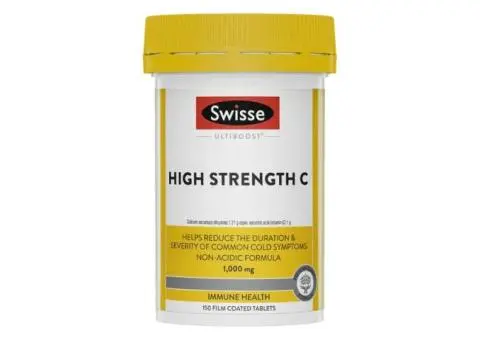 Looking for Strong Daily Immune Support? Try Swisse High Strength Vitamin C!