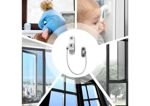 Window Safety Locks | Home Window Limiter | Children Security Protection, Lockab - 4/4