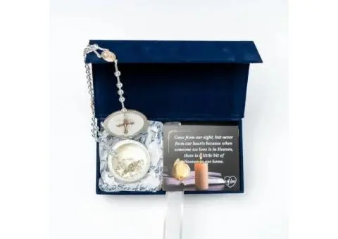 Sympathy Gift Box (30 Unique Cards + Rosary Beads) Religious Condolences Sorry f - 4/5