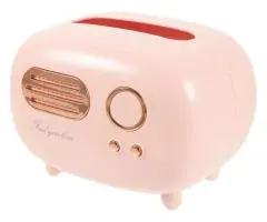 Television Shape Tissue Box Cover Antique Holder Wall-Mounted Storage Case Napki