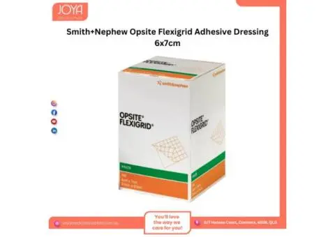 Smith+Nephew Opsite Flexigrid Adhesive Dressing 6x7cm - Joya Medical Supplies