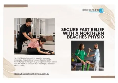Secure Fast Relief With a Northern Beaches Physio