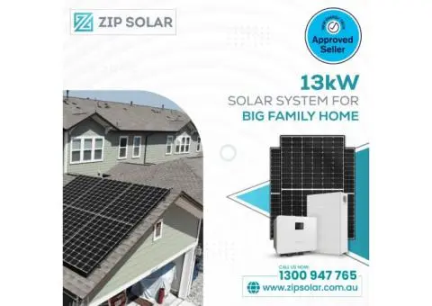 13kW Solar System for Homes & Small Businesses