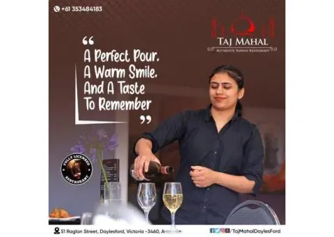 Enjoy Truly Authentic Indian Dishes at Taj Mahal Indian Restaurant in Castlemaine