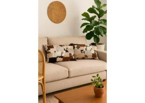 Genuine Cowhide Cushions for Rustic Luxe Décor