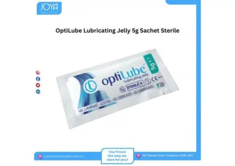 OptiLube Lubricating Jelly 5g Sachet Sterile - Joya Medical Supplies