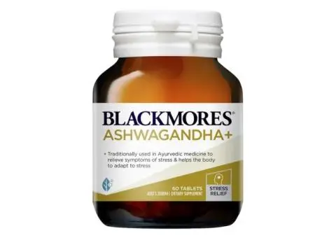 Natural Stress & Energy Support with Powerful Ashwagandha and B Vitamins Blend