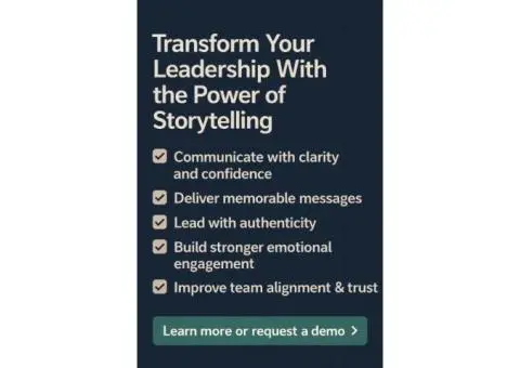 Storytelling Training for Leaders & Businesses