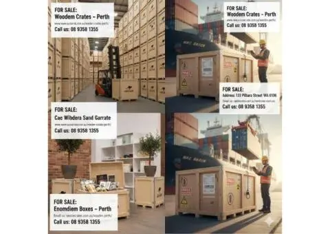 FOR SALE: Premium Wooden Crates in Perth – Secure Your Goods!