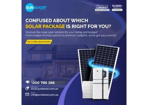 Solar Panel Packages Inverter & Battery Options Included