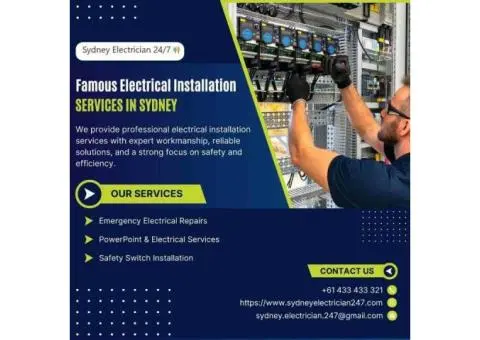 Famous Electrical Installation Services in Sydney