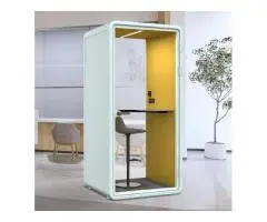 Exquisite Soundproofing Pod Reduces Noise by 30 dB - Blue & Yellow Color