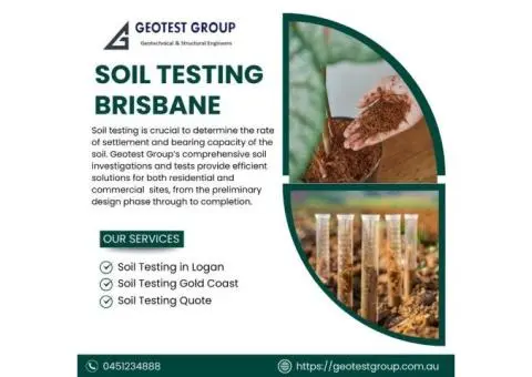 Soil Testing Brisbane| GeoTest Group