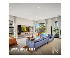 Living Room Area – Bright, Luxurious & Designed for Modern Comfort