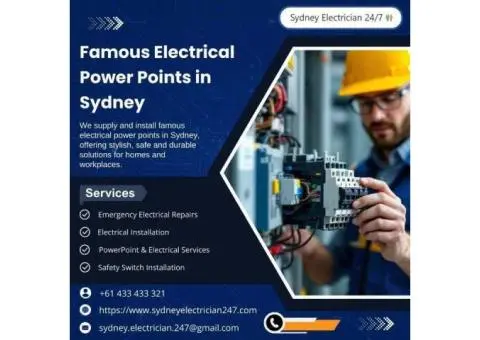 Famous Electrical Power Points in Sydney