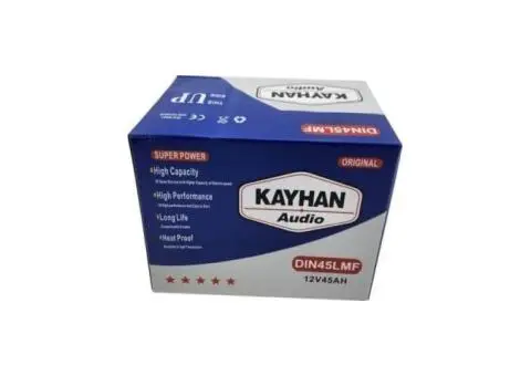 Kayhan DIN45MF Maintenance-Free Car Battery – 12V 45Ah - 1/4