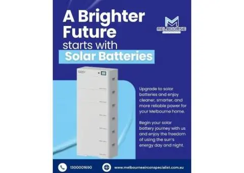 Solar Batteries Now Available