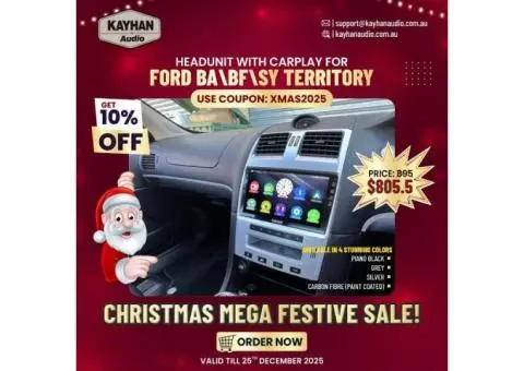 🎅 Xmas Deal! Save Big on Ford Territory CarPlay Head Unit 🎁