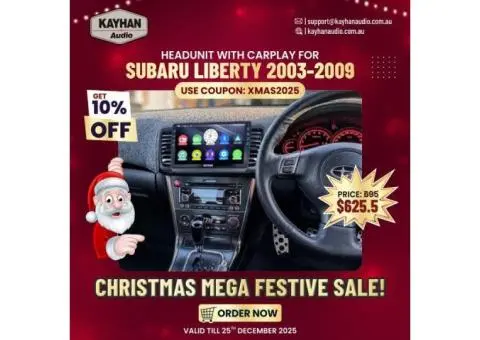 🔔 Christmas Mega Deal: Subaru Liberty 2003-2009 Headunit with Wireless CarPlay – Only $625.50