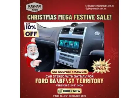 “Christmas Mega Sale: Ford BA / BF / Territory 9.6″ Stereo”