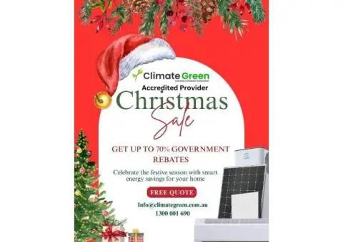 Christmas Sale on Solar, Aircon & Energy Upgrades – Melbourne