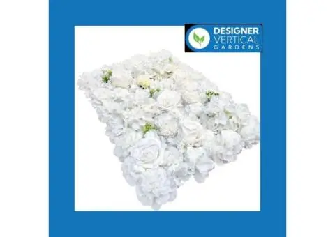 Create Clean Scenes With A White Artificial Flower Wall