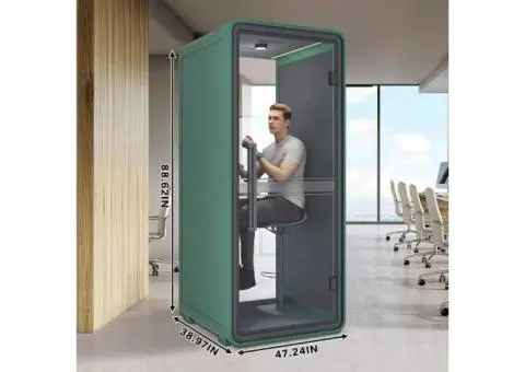 Simple Office Pod Booth - Reduce The Sound by 30-40 Decibels