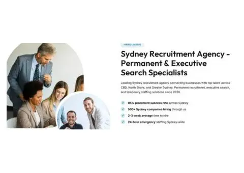 Results-Driven Sydney Recruitment Agency for Smart Hiring – Talk to Experts Now