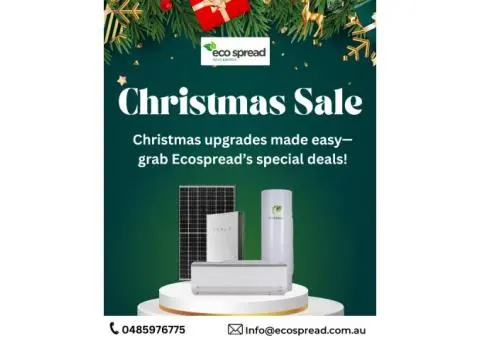 Christmas Sale on Solar, Heat Pumps & Air Conditioning | Ecospread Melbourne