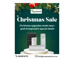 Christmas Sale on Solar, Heat Pumps & Air Conditioning | Ecospread Melbourne