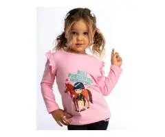 Celebrate Christmas With Girls Horse Riding Shirts
