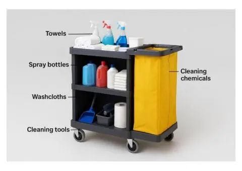 Choose the Easy-To-Use Washroom and Housekeeping Trolley