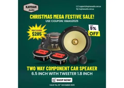 Two Way Component Car Speaker 6.5 inch with Tweeter 1.8 inch - 3/3