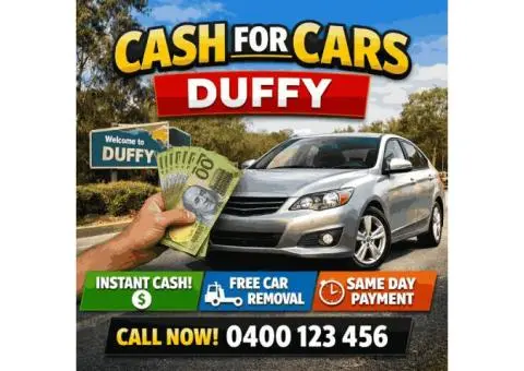 Cash for Cars Duffy | Instant Quotes & Same Day Pickup