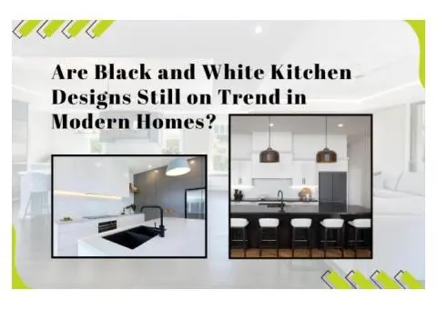 Classic Meets Contemporary in Black and White Kitchens