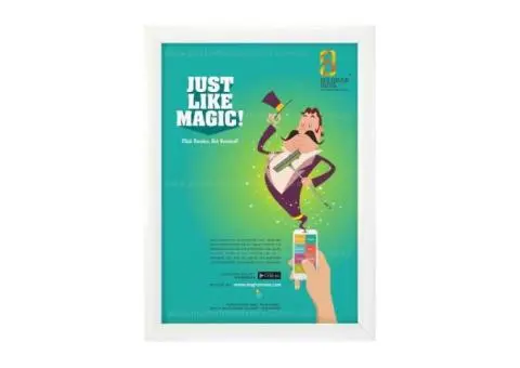 White A3 Snap Frame - Poster Frame for Sale in Sydney - 3/4