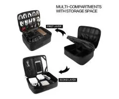 Travel Electronics Organizer, Waterproof Cable Organizer Bag for Electronic Acce