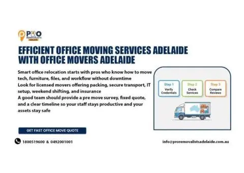 Professional Office Movers in Adelaide for Efficient Business Relocations