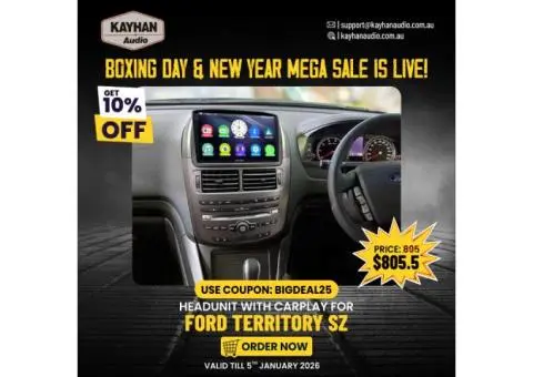 🔥 Boxing Day & New Year Mega Sale – Apple CarPlay Headunit for Ford Territory SZ