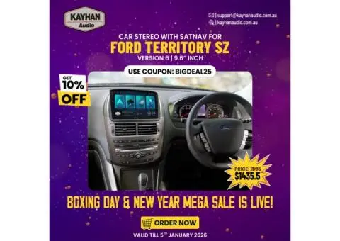 Modernise Your Ford Territory SZ with a 9.6” Touchscreen Stereo